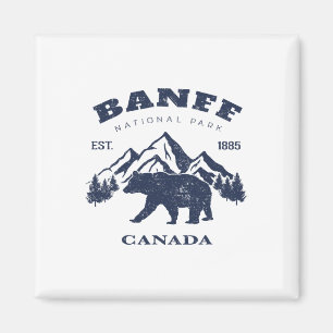 Vintage Banff Nationalpark Kanada Souvenir Wandern Magnet