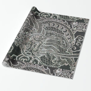 Vintage Bangkok Dragon Geschenkpapier