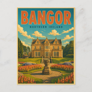 Vintage Bangor Nordirland Geschenke und Souvenirs Postkarte