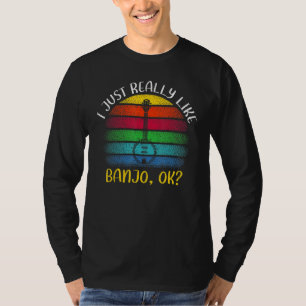 Vintage Banjo-Musik, die ich wirklich wie Banjo Ok T-Shirt