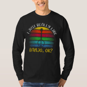 Vintage Banjo-Musik, die ich wirklich wie Banjo Ok T-Shirt