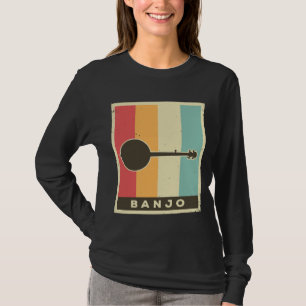 Vintage Banjo Player Music Retro 6 T-Shirt