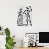 Vintage Banjo-Spieler Poster (Heimbüro)
