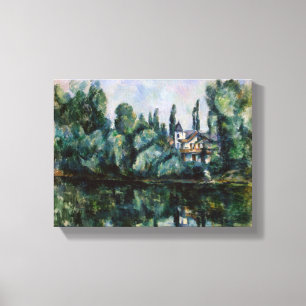 Vintage Banks of the Marne von Paul Cezanne Leinwanddruck