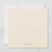 Vintage Banner Baptism/Christening Invitation Einladung (Rückseite)