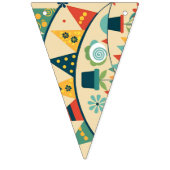 Vintage Banneraufhängung bei Feiern Wimpelkette (Zweite Fahne)