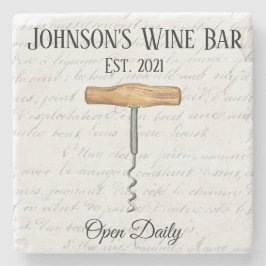 Vintage Bar für Familienweine Steinuntersetzer