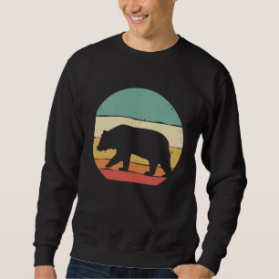 Vintage-Bär für Retro-Wildtier-Grisly-Braun B Sweatshirt