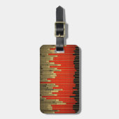 Vintage Bar Graph Chart Gepäckanhänger (Vorderseite vertikal)