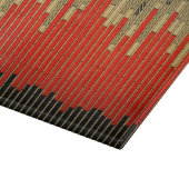 Vintage Bar Graph Chart Schneidebrett (Ecke)