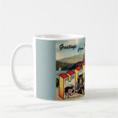 Vintage Bar Harbor Postkarten-Tasse Kaffeetasse (Links)