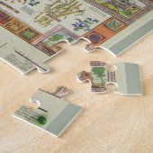 Vintage Barbados-Inselkarte Puzzle (Seite)