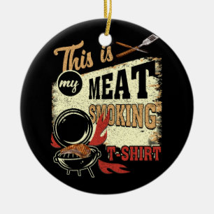 Vintage Barbecue Master Chef Grill Das ist mein Fl Keramik Ornament
