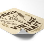 Vintage Barber Shop Poster (Ecke)