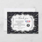 Vintage Barber Shop Tools Style Dankeskarte (Vorderseite)