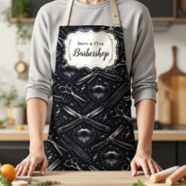 Vintage Barber Shop Tools Style Schürze