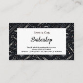 Vintage Barber Shop Tools Style Visitenkarte (Rückseite)