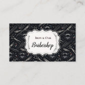 Vintage Barber Shop Tools Style Visitenkarte (Vorderseite)