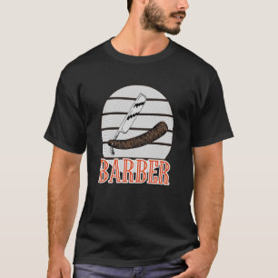 Vintage Barberholzhaircut Razors verblasst Barbers T-Shirt