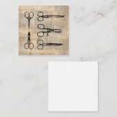 Vintage Barbers Shears Antike Schere Begleitkarte (Vorne/Hinten)