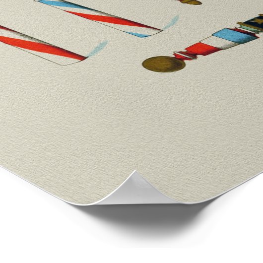 Vintage Barbershallen Poster (Ecke)