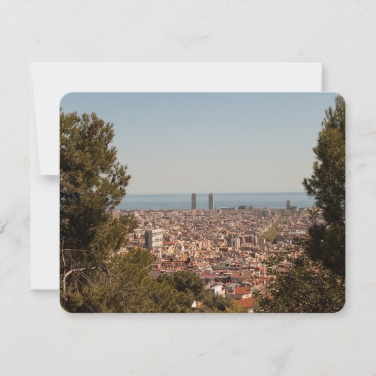 Vintage Barcelona Postkarte (Vorderseite)