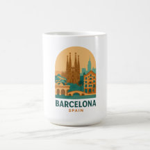 Vintage Barcelona Sagrada Familia Coffee Mug 