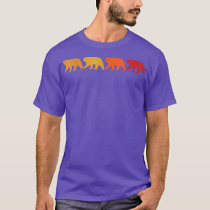 Vintage Bären Retro Bears Silhouette Tier lä T-Shirt