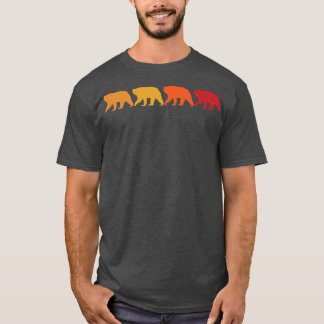Vintage Bären Retro Bears Silhouette Tier lä T-Shirt
