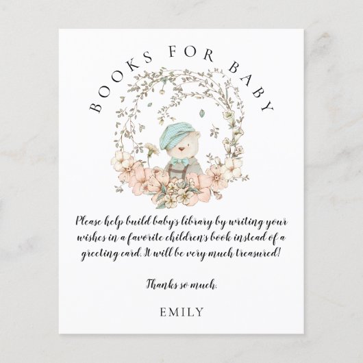 Vintage Bärenblätterbücher Kinderdusche (Vorderseite)