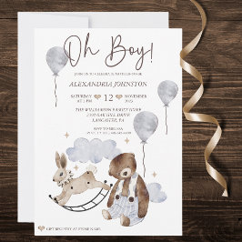 Vintage Bärenjunge Einladung