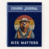 Vintage Bärenruhegaben für den Vater Fischer Notizblock (Vorderseite)