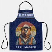 Vintage Bärenruhegaben für den Vater Fischer Schürze (Vorderseite)