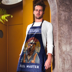 Vintage Bärenruhegaben für den Vater Fischer Schürze