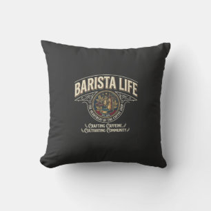 Vintage Barista Life Espresso Kaffee Liebhaber T-S Kissen