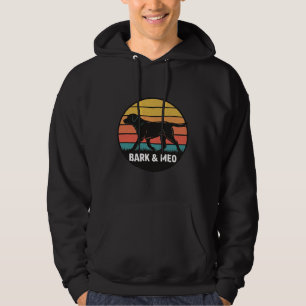 Vintage Bark And Meo Dog Sonnenuntergang-Shirt-Des Hoodie