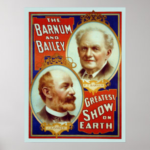 Vintage Barnum-&-Bailey-Zirkusposter Poster