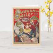Vintage-Barnum-und-Bailey-Programmcover Karte (Gelbe Blume)