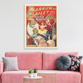 Vintage-Barnum-und-Bailey-Programmcover Leinwanddruck (Insitu (Wohnzimmer))