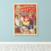 Vintage-Barnum-und-Bailey-Programmcover Leinwanddruck (Insitu (Holzboden))