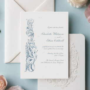 Vintage Barock-Rahmen Elegante Hochzeitseinladung Einladung