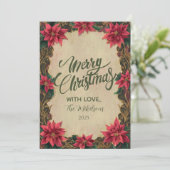 Vintage Barock Weihnachten (Stehend Vorderseite)