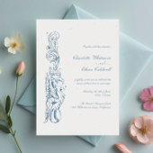 Vintage Barockbrücke Elegante Hochzeit Einladung