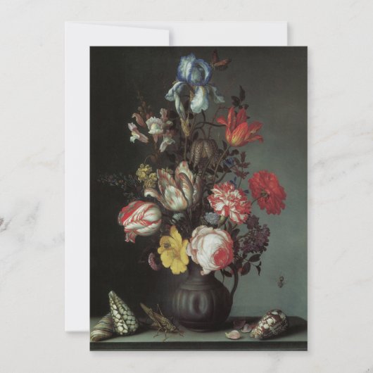 Vintage barocke Blume von Balthasar van der Ast (Vorderseite)