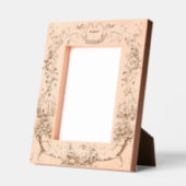 Vintage barocke Rokoko-Grenze mit Herz Geätzte Rahmen (Links)