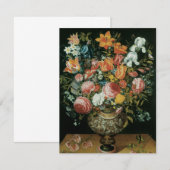 Vintage barocke Stillleben Blume in einer Vase (Vorne/Hinten)