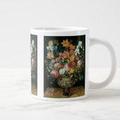 Vintage barocke Stillleben Blume in einer Vase Jumbo-Tasse (Rechts)