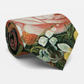 Vintage barocke Stillleben Blume in einer Vase Krawatte (Gerollt)