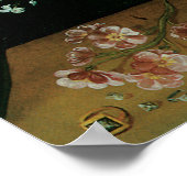 Vintage barocke Stillleben Blume in einer Vase Poster (Ecke)