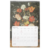 Vintage Barockkunst, Stillleben Blume Kalender (Feb 2027)